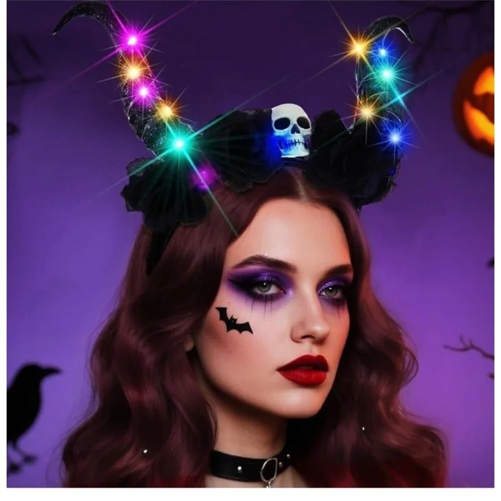 LED Light Up Eve Horizon Flower Headband Led Costume Headpiece NWT 3 modes